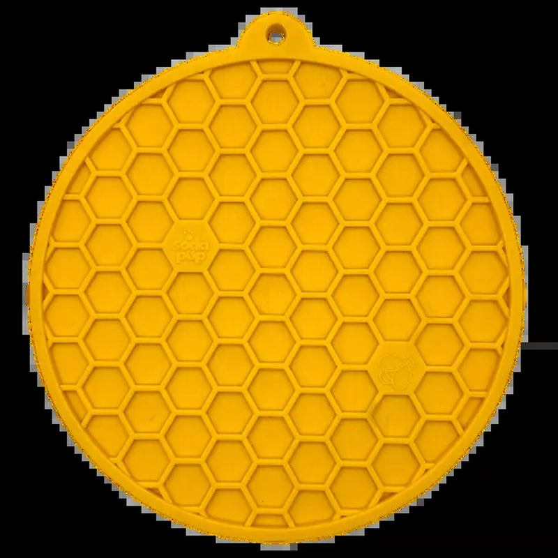 Honeycomb Design Emat - Enrichment Lick Mat for Dogs and Cats - with Suction Cups | USA Made