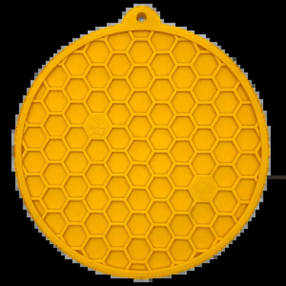 Honeycomb Design Emat - Enrichment Lick Mat for Dogs and Cats - with Suction Cups | USA Made