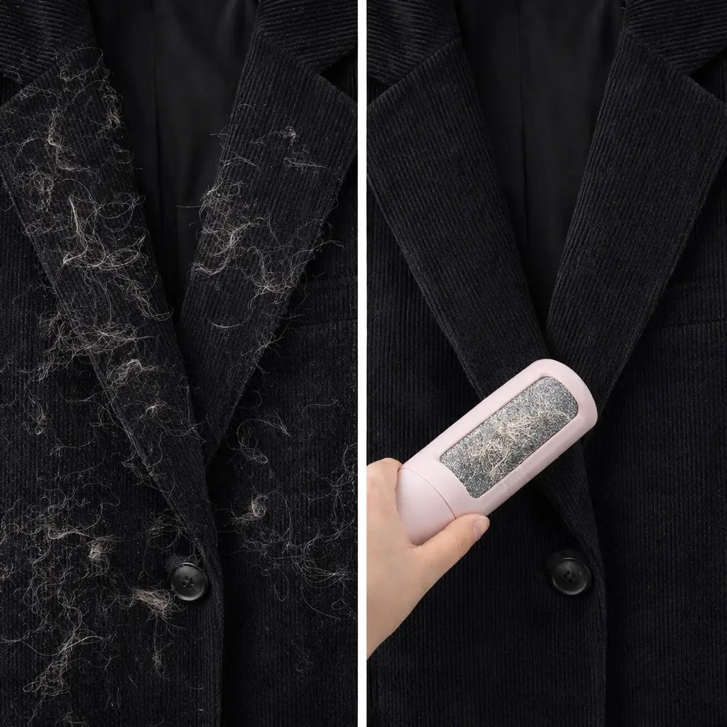 Reusable Pet Hair Remover Roller – Self-Cleaning, No Batteries, Works on Sofa, Bed & Clothes
