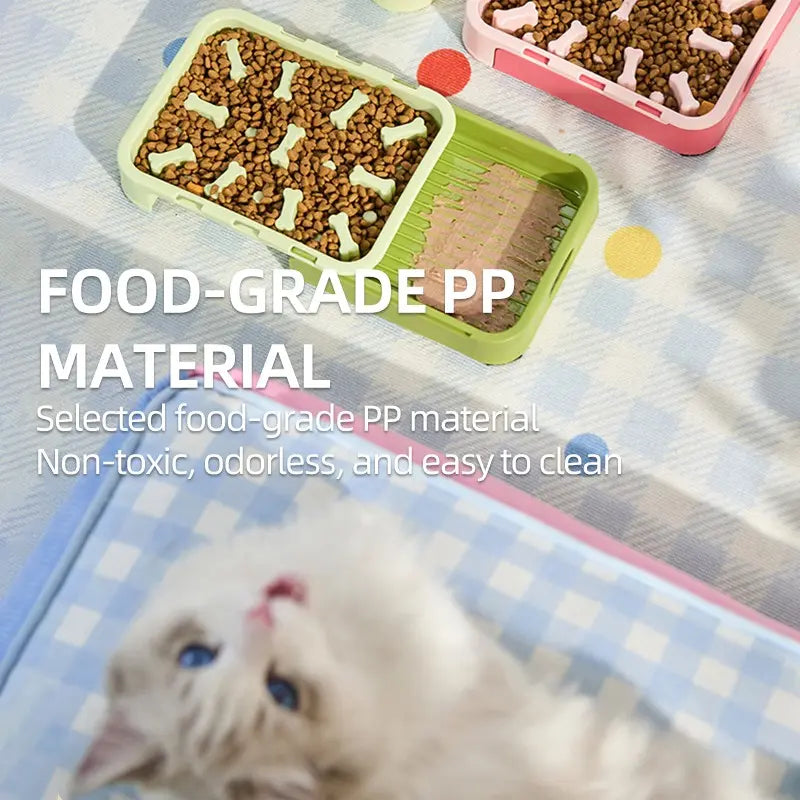 Slow Feeder + Licking Bowl Combo, Anti-Choking Slow Feeding Dog Bowl, Pull-Out Design Cat Licking Bowl, Dog Bowl, Cat Bowl